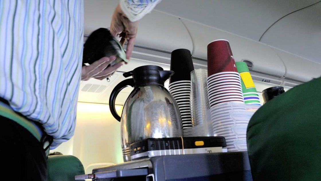 Paying Up for Drinks on a Plane